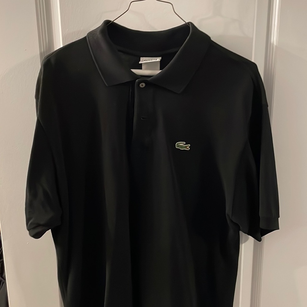 Lacoste size 7 polo black